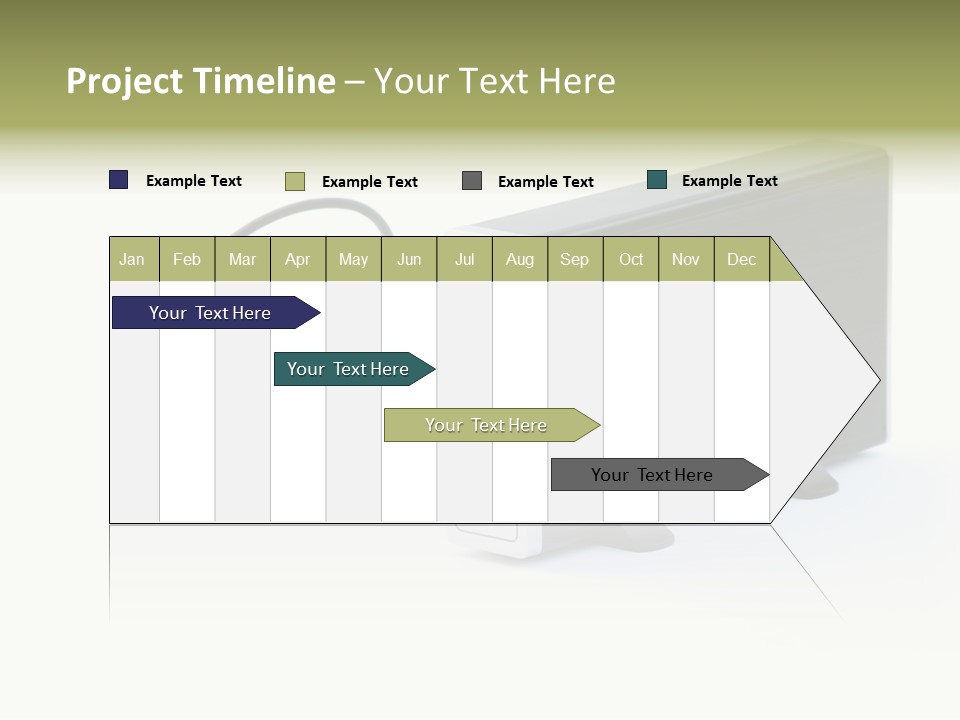 White Technology Background PowerPoint Template