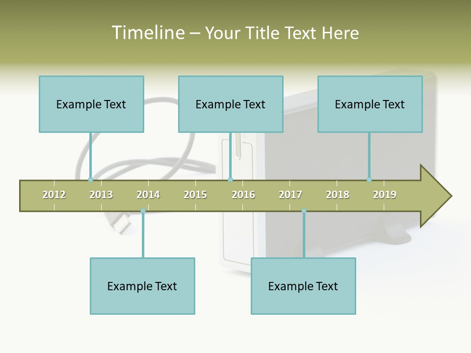 White Technology Background PowerPoint Template