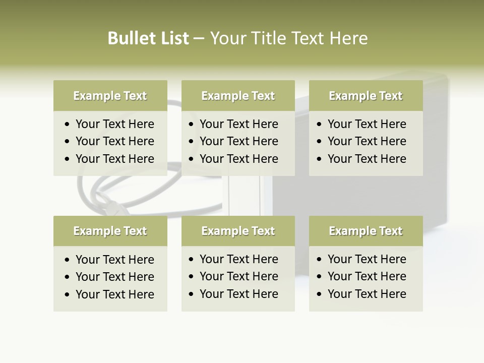 White Technology Background PowerPoint Template