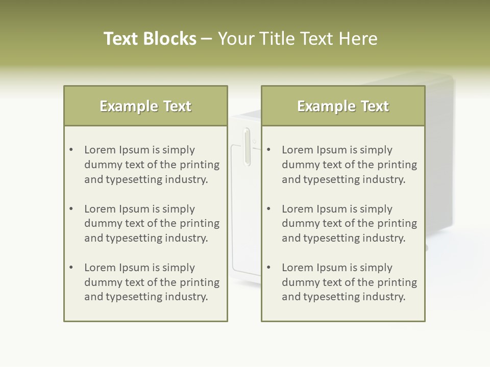 White Technology Background PowerPoint Template