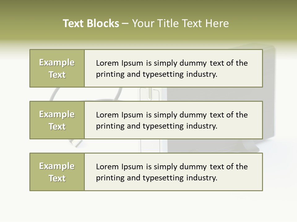 White Technology Background PowerPoint Template