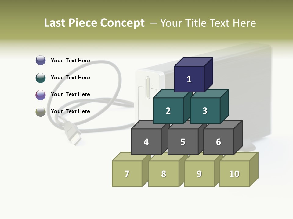 White Technology Background PowerPoint Template