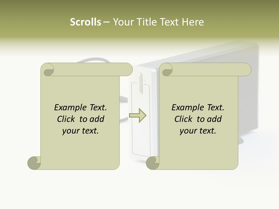 White Technology Background PowerPoint Template