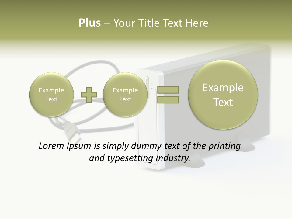 White Technology Background PowerPoint Template