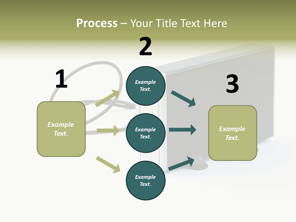 White Technology Background PowerPoint Template
