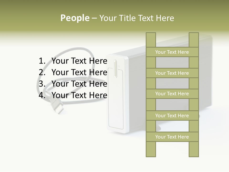 White Technology Background PowerPoint Template