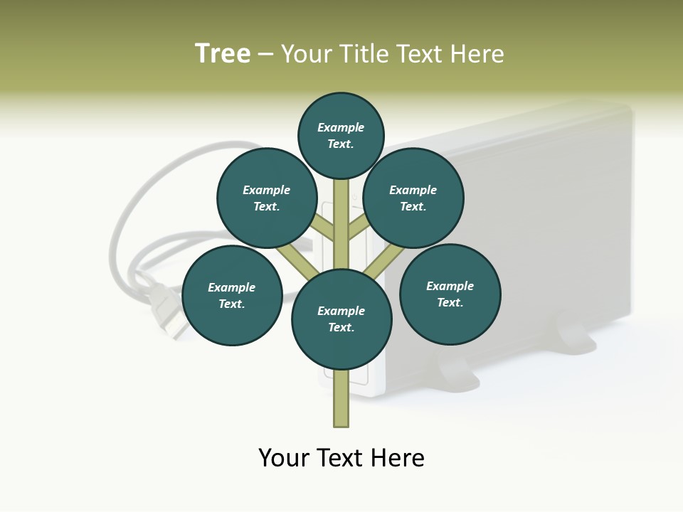 White Technology Background PowerPoint Template