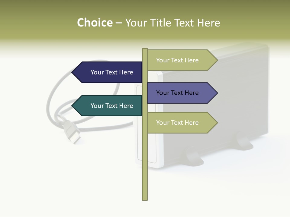 White Technology Background PowerPoint Template