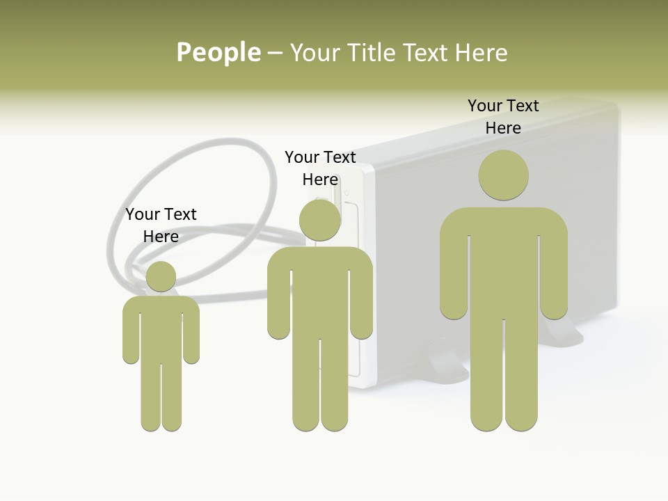 White Technology Background PowerPoint Template