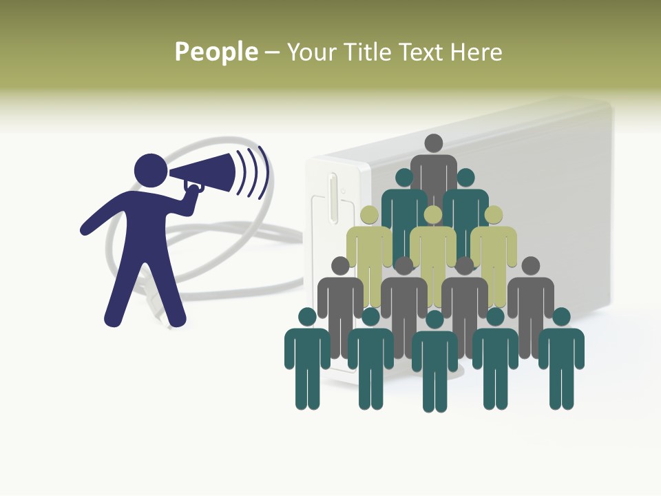 White Technology Background PowerPoint Template