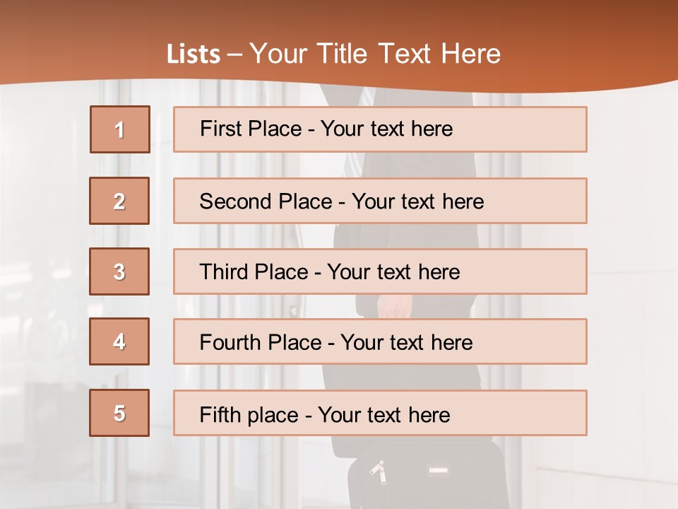 Indoor Salesman Company PowerPoint Template