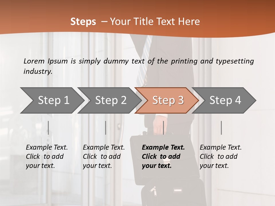 Indoor Salesman Company PowerPoint Template