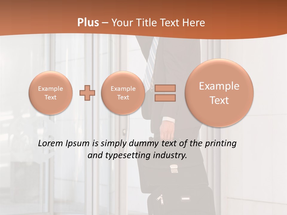 Indoor Salesman Company PowerPoint Template