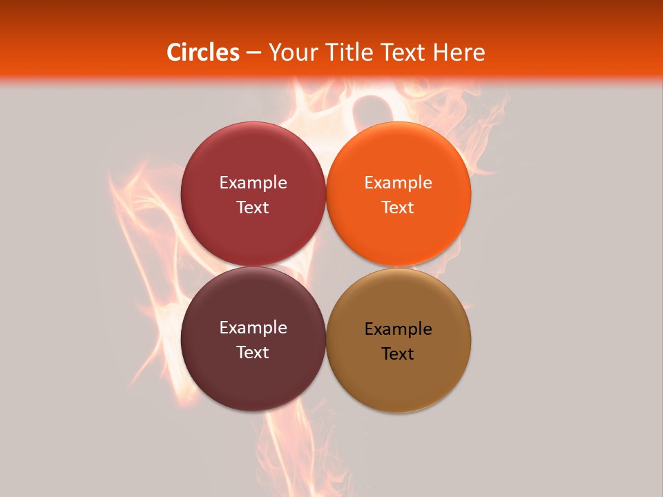 A Woman Is Dancing With Fire In Her Body PowerPoint Template