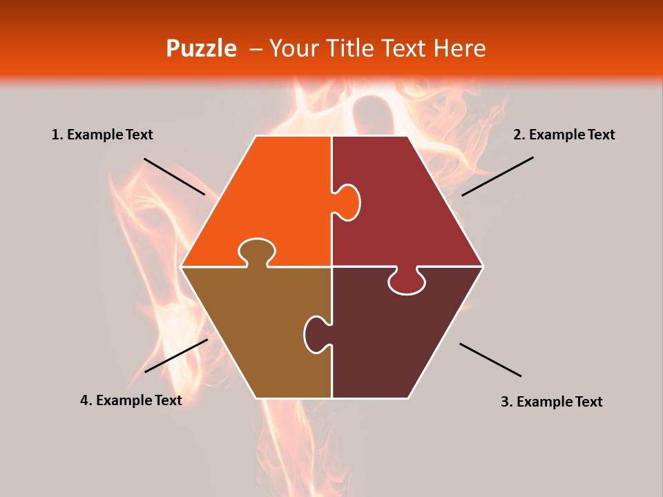 A Woman Is Dancing With Fire In Her Body PowerPoint Template