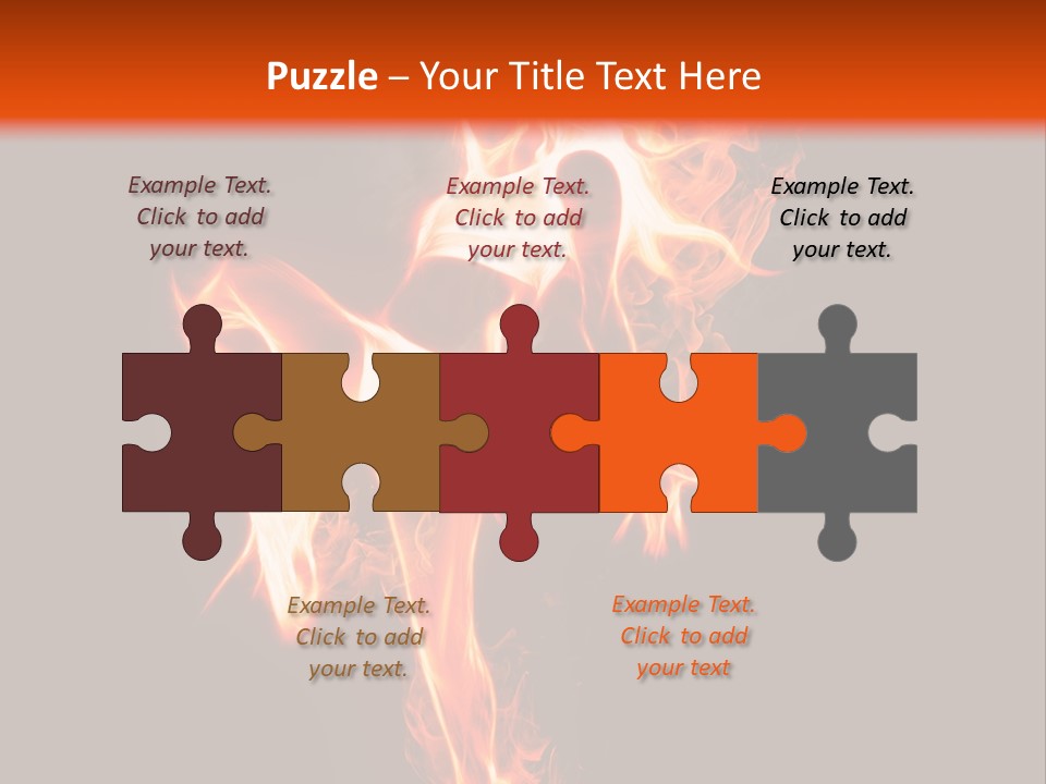 A Woman Is Dancing With Fire In Her Body PowerPoint Template