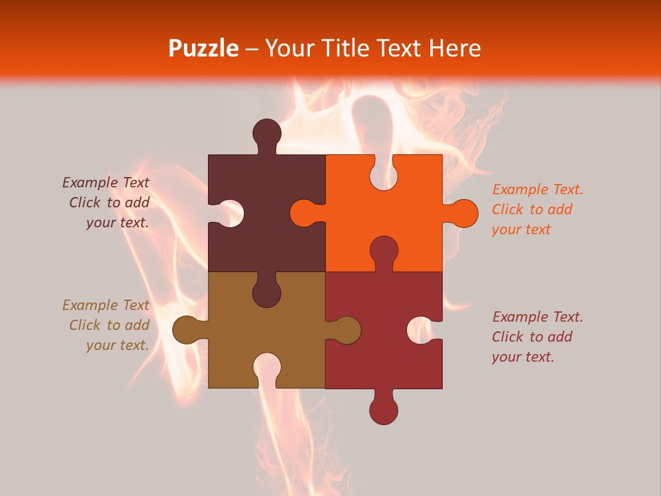 A Woman Is Dancing With Fire In Her Body PowerPoint Template