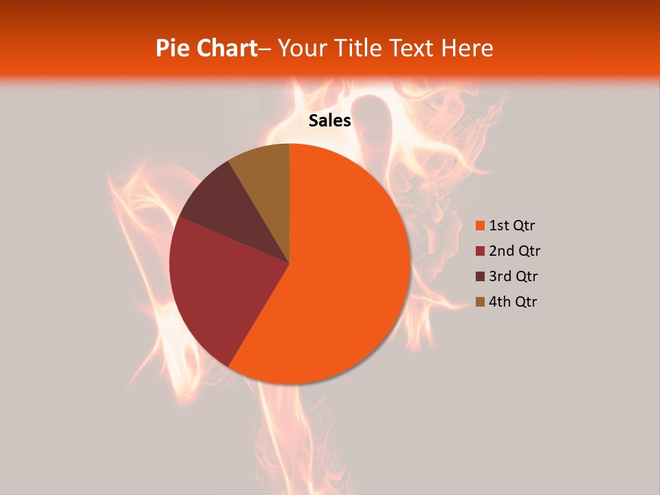 A Woman Is Dancing With Fire In Her Body PowerPoint Template