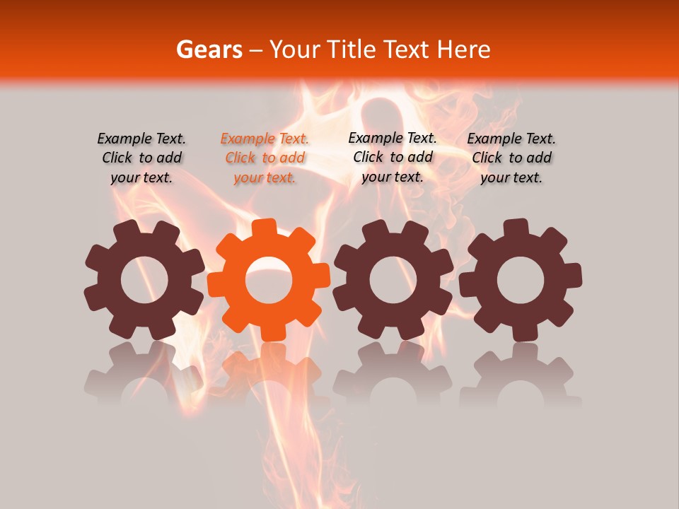 A Woman Is Dancing With Fire In Her Body PowerPoint Template