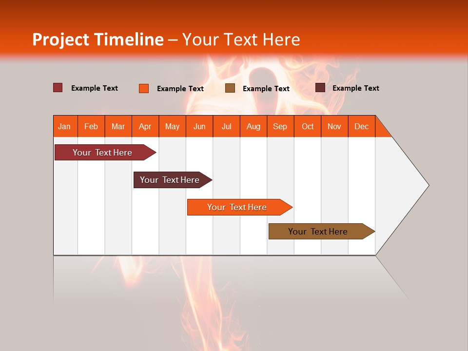 A Woman Is Dancing With Fire In Her Body PowerPoint Template