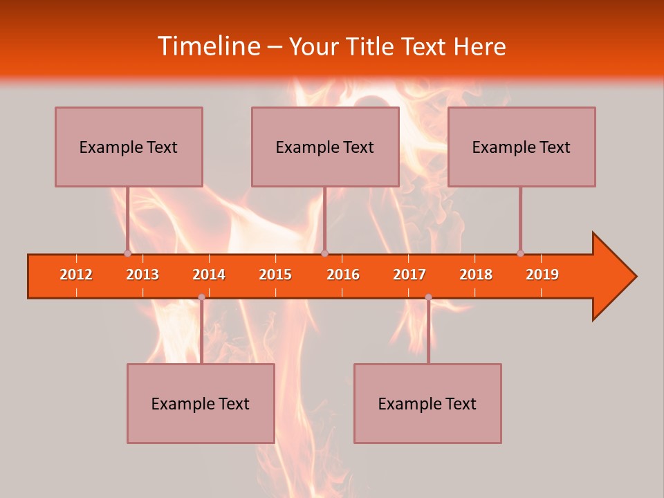 A Woman Is Dancing With Fire In Her Body PowerPoint Template
