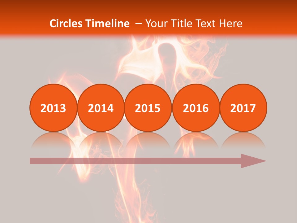 A Woman Is Dancing With Fire In Her Body PowerPoint Template