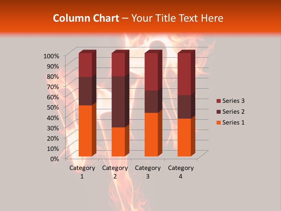 A Woman Is Dancing With Fire In Her Body PowerPoint Template