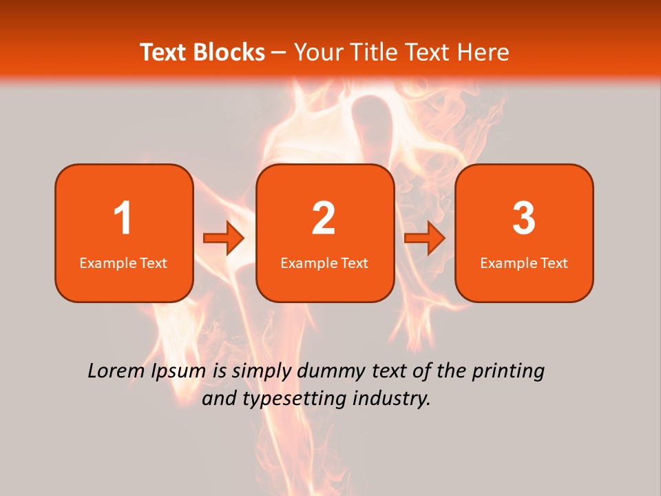 A Woman Is Dancing With Fire In Her Body PowerPoint Template