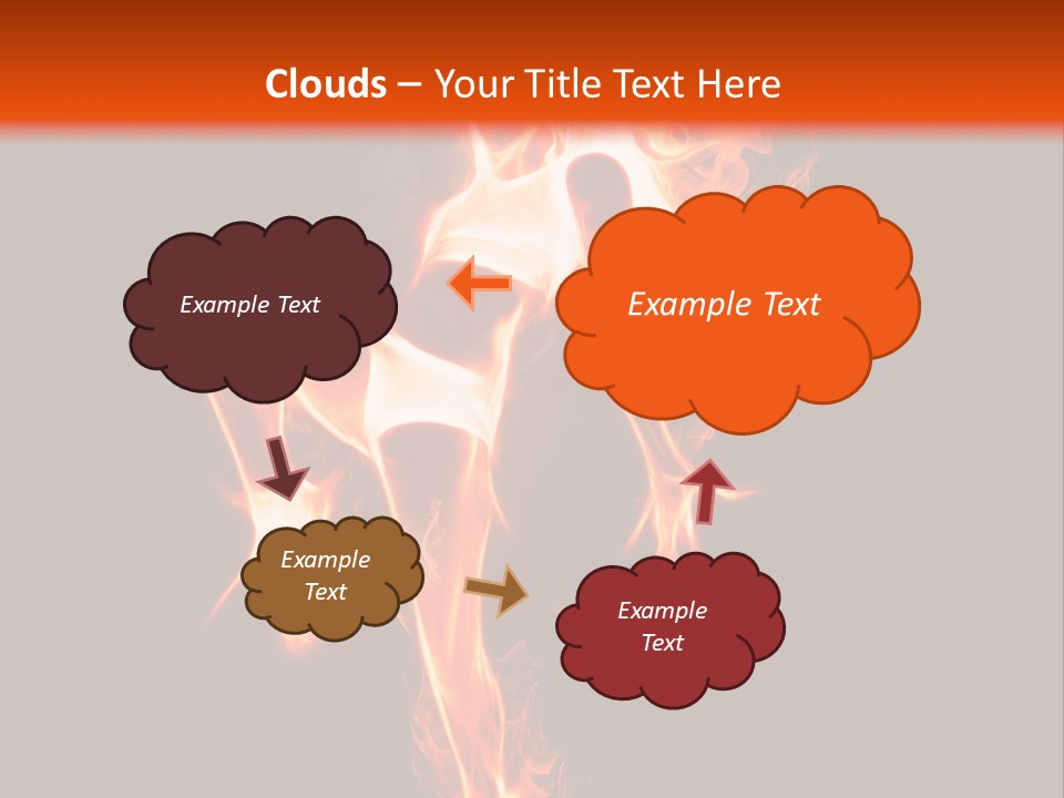 A Woman Is Dancing With Fire In Her Body PowerPoint Template