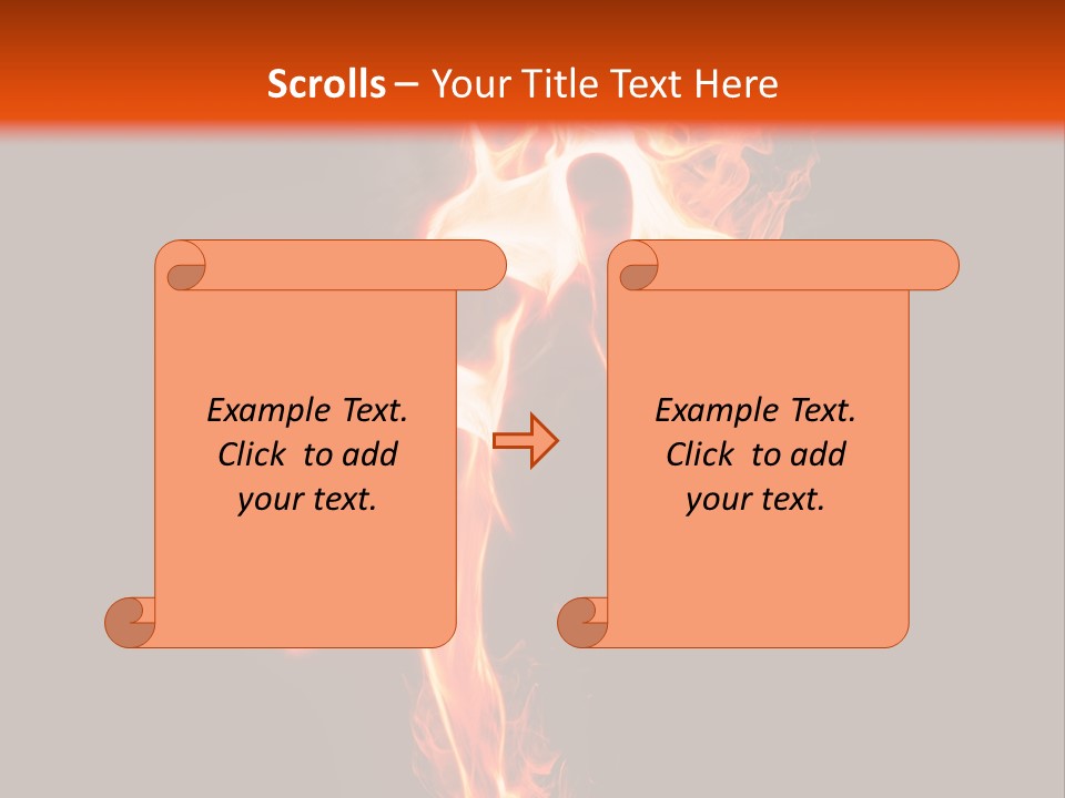 A Woman Is Dancing With Fire In Her Body PowerPoint Template
