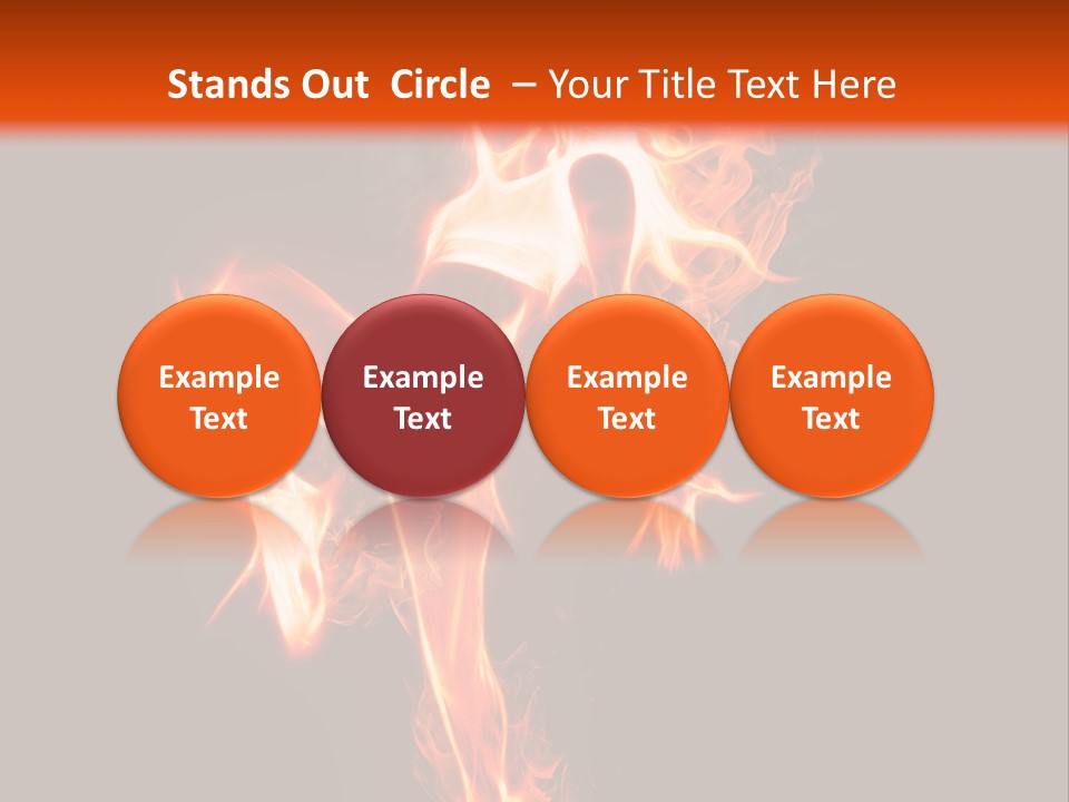 A Woman Is Dancing With Fire In Her Body PowerPoint Template