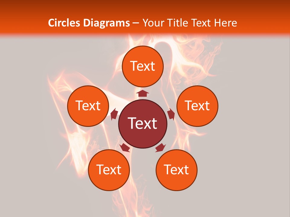 A Woman Is Dancing With Fire In Her Body PowerPoint Template