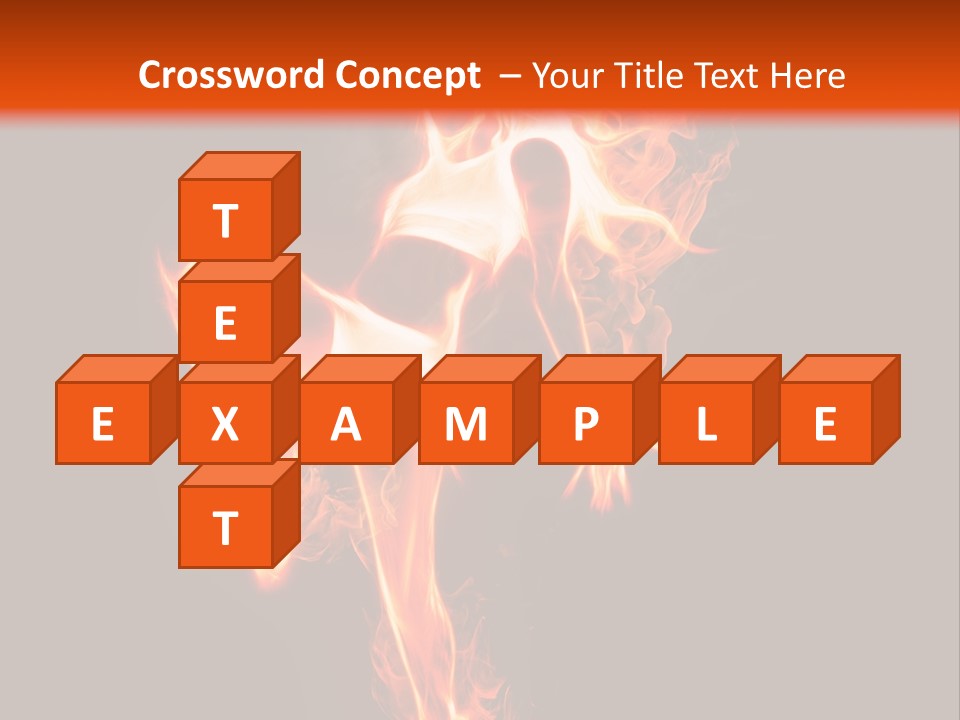 A Woman Is Dancing With Fire In Her Body PowerPoint Template