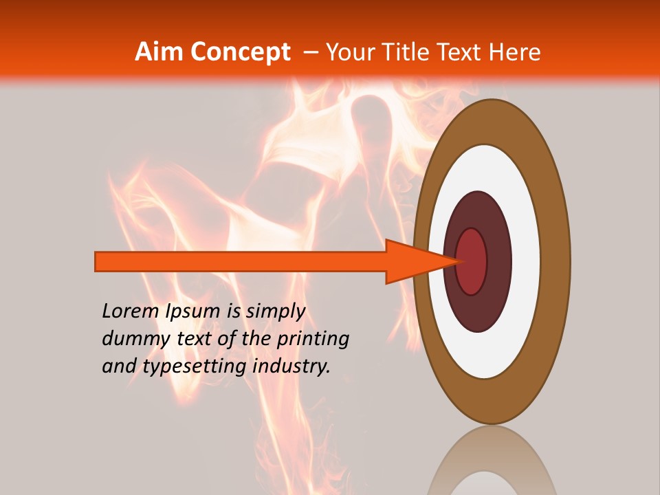 A Woman Is Dancing With Fire In Her Body PowerPoint Template