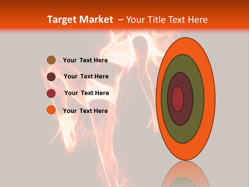 A Woman Is Dancing With Fire In Her Body PowerPoint Template