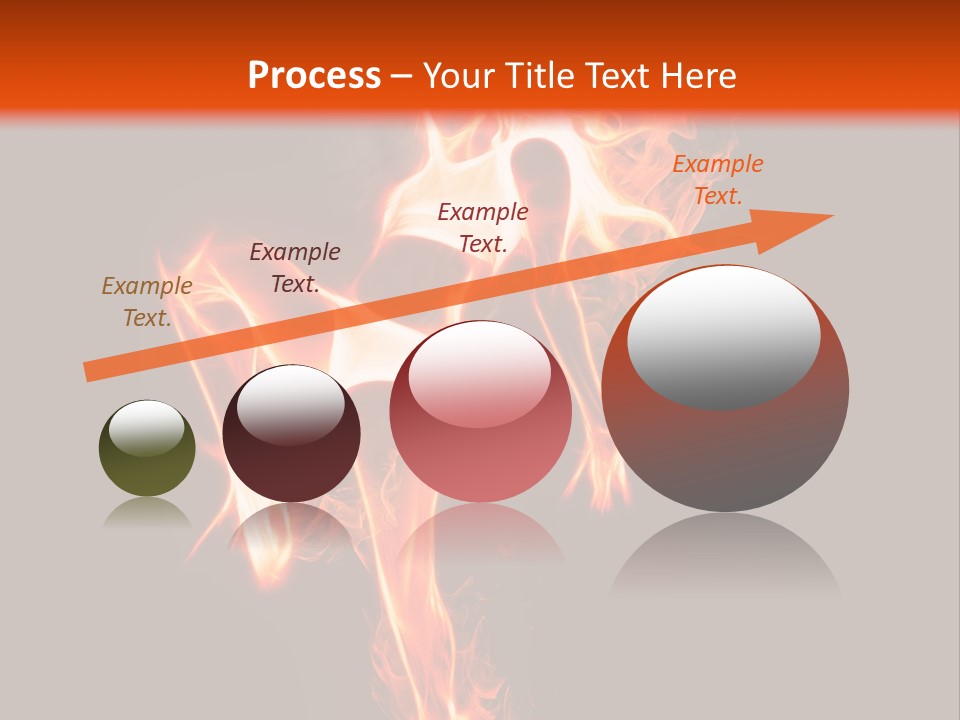 A Woman Is Dancing With Fire In Her Body PowerPoint Template