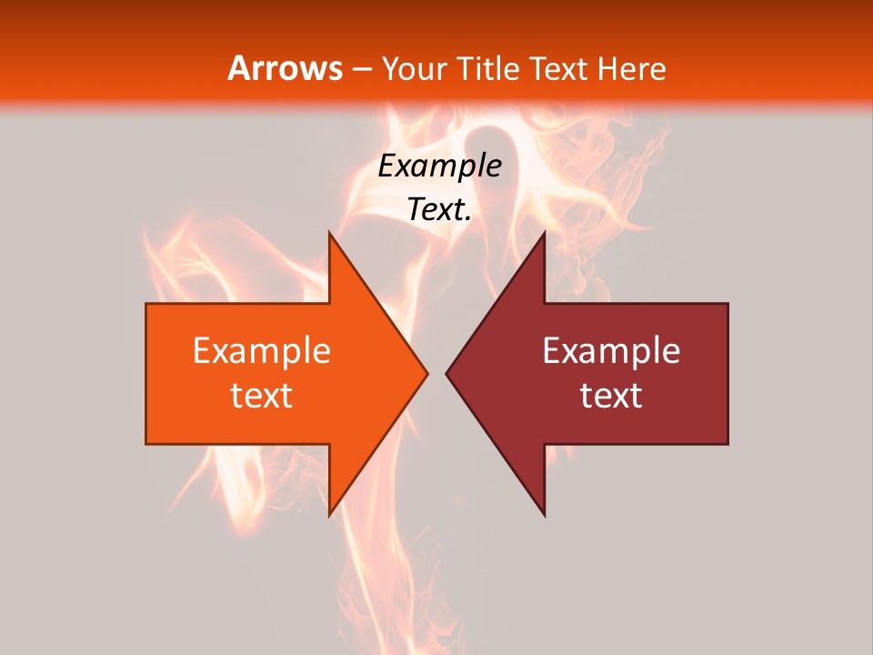 A Woman Is Dancing With Fire In Her Body PowerPoint Template