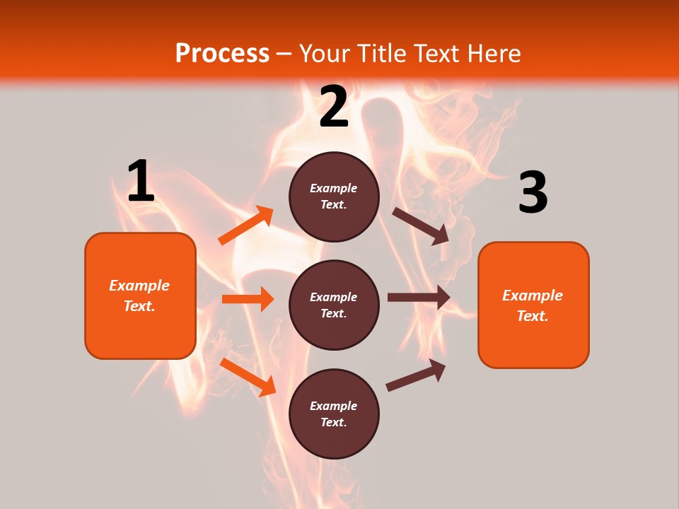 A Woman Is Dancing With Fire In Her Body PowerPoint Template