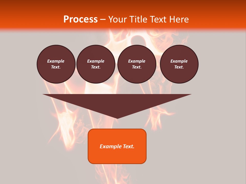 A Woman Is Dancing With Fire In Her Body PowerPoint Template