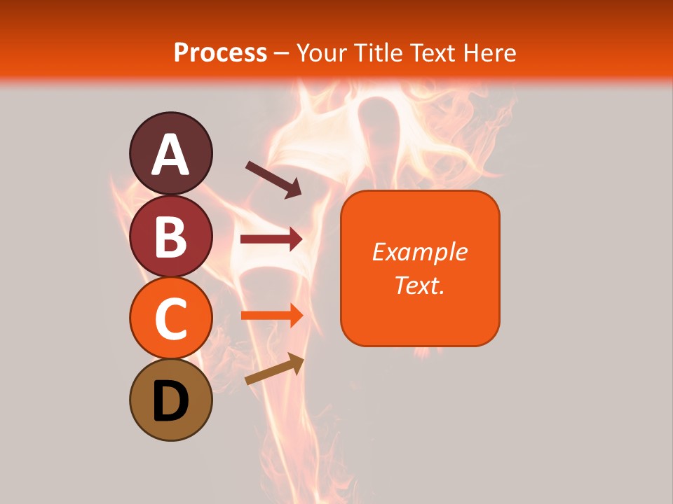 A Woman Is Dancing With Fire In Her Body PowerPoint Template