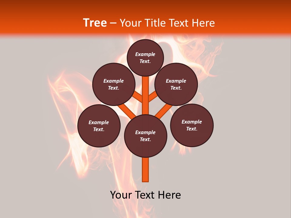 A Woman Is Dancing With Fire In Her Body PowerPoint Template