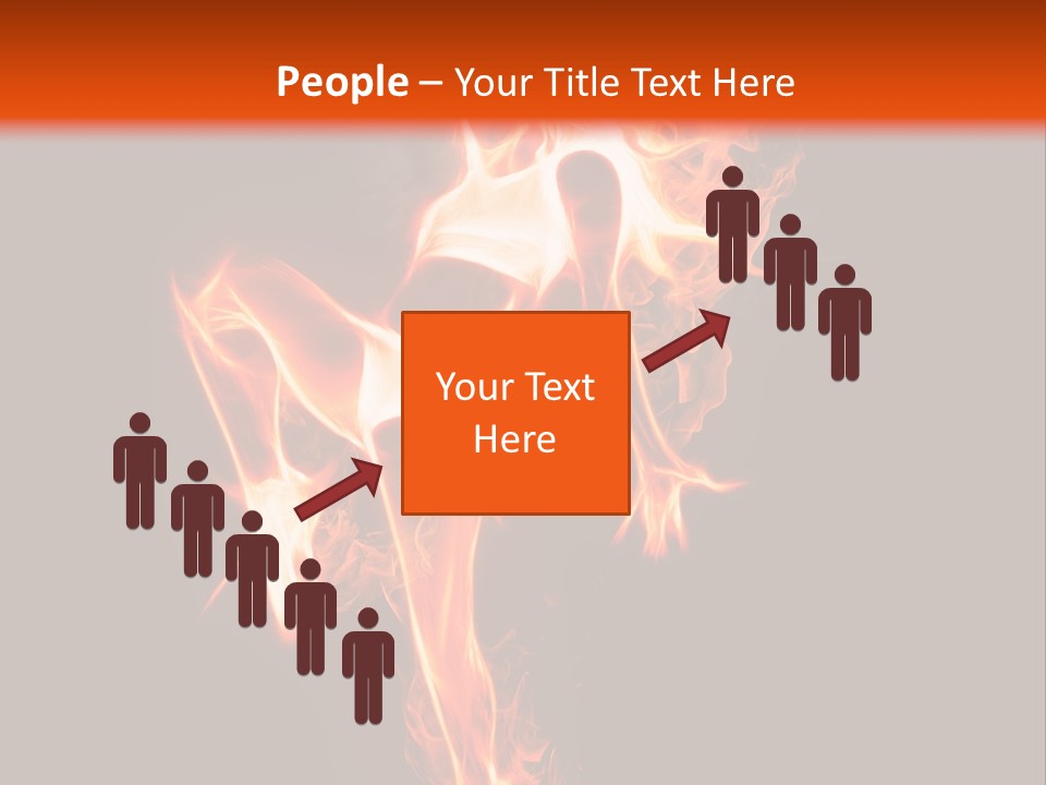 A Woman Is Dancing With Fire In Her Body PowerPoint Template