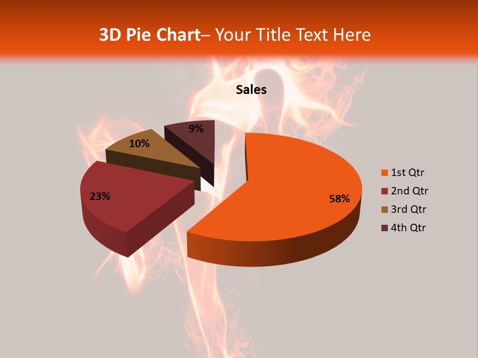 A Woman Is Dancing With Fire In Her Body PowerPoint Template