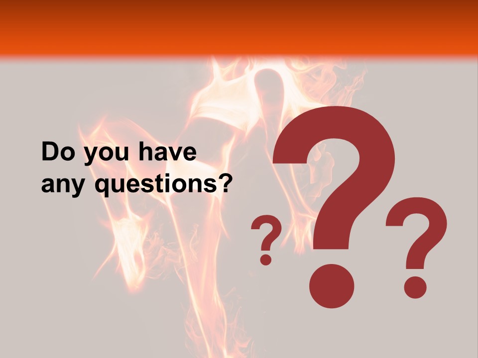 A Woman Is Dancing With Fire In Her Body PowerPoint Template