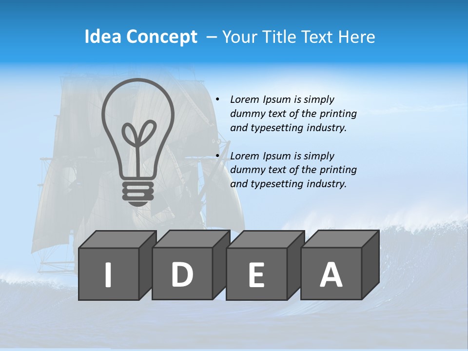 Vessel Old Regatta PowerPoint Template