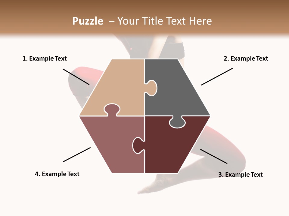 A Woman Jumping In The Air With Her Hair In The Air PowerPoint Template