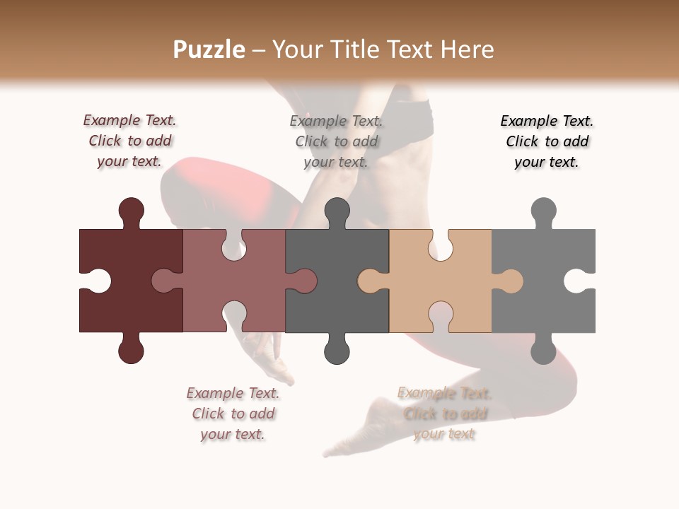 A Woman Jumping In The Air With Her Hair In The Air PowerPoint Template