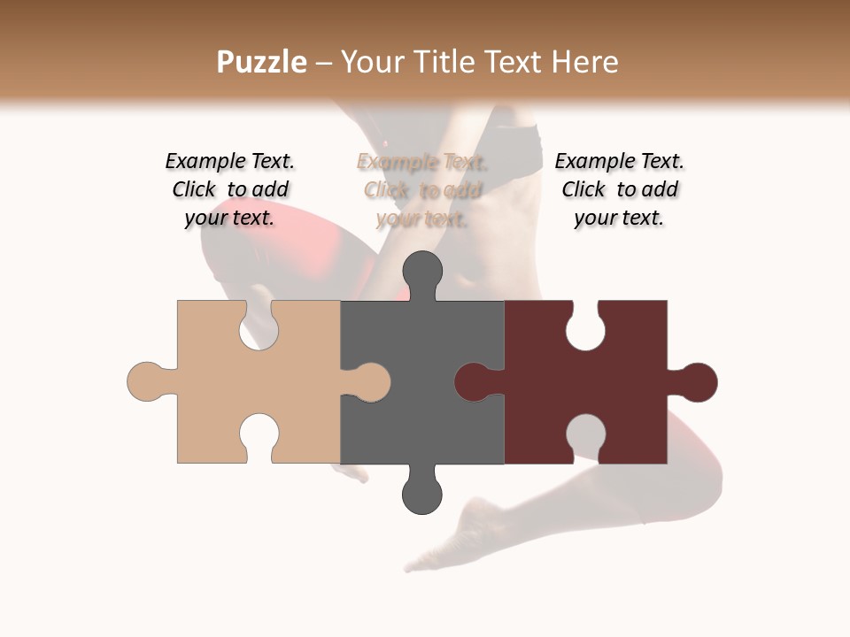 A Woman Jumping In The Air With Her Hair In The Air PowerPoint Template