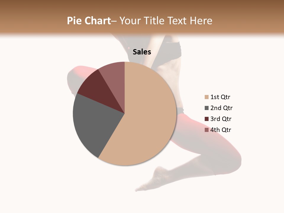 A Woman Jumping In The Air With Her Hair In The Air PowerPoint Template