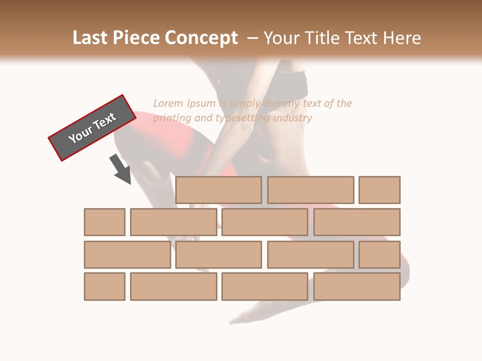 A Woman Jumping In The Air With Her Hair In The Air PowerPoint Template